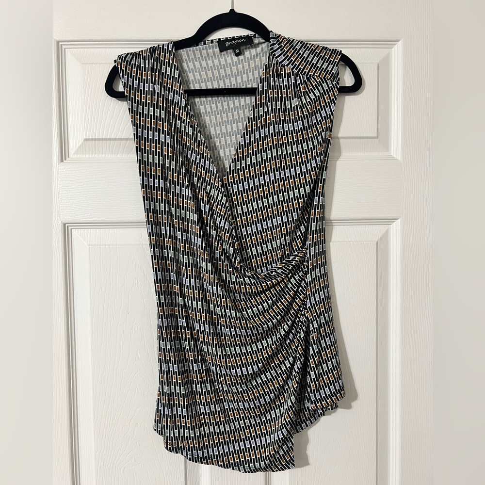 Grayson multicolored sleeveless top